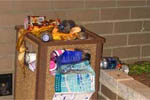 waste can overflowing with waste