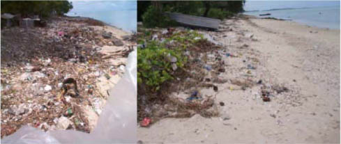 Before and after photos of Lagoonside beach